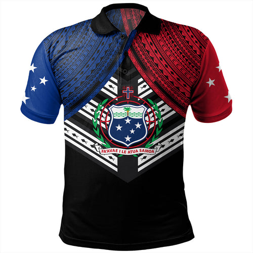 Samoa Polo Shirt Tribal Pacific Design