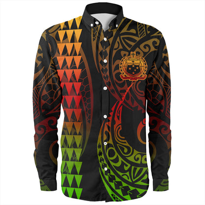 Samoa Long Sleeve Shirt Kakau Style