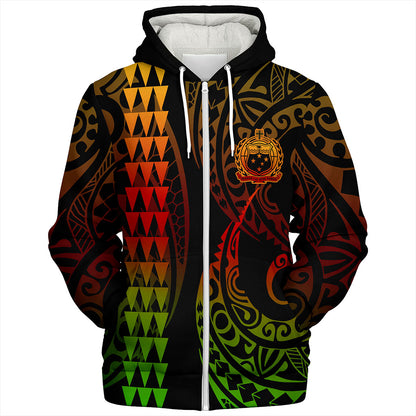 Samoa Sherpa Hoodie Kakau Style