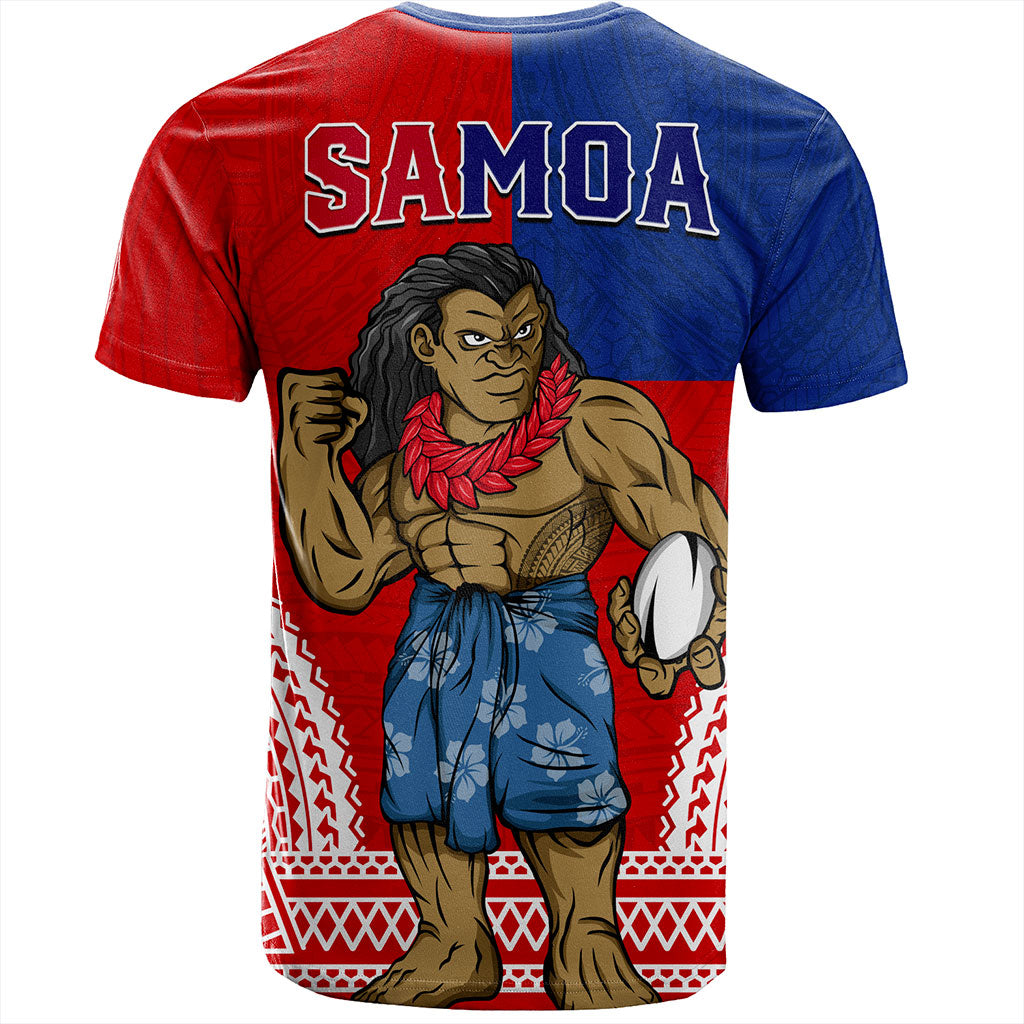 Samoa T-Shirt Rugby Flag Tribal Tatau Pattern