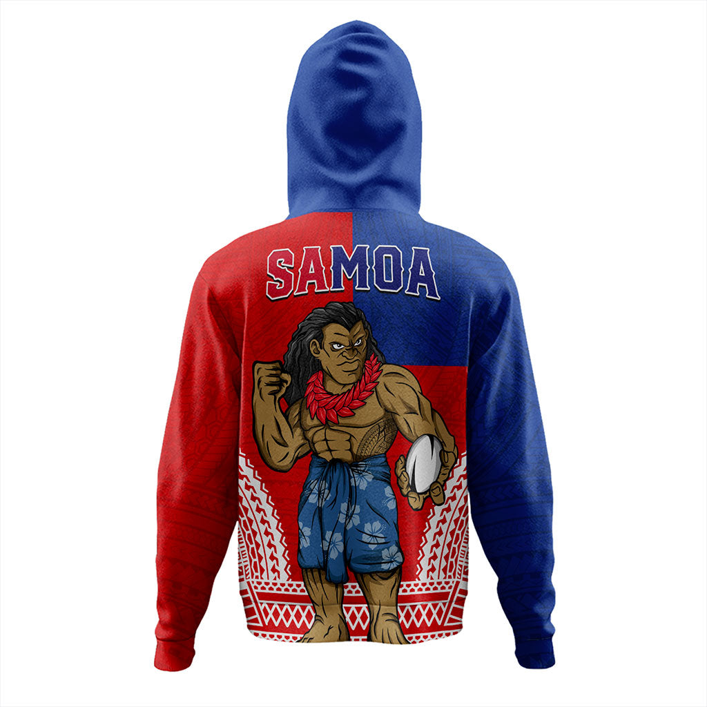Samoa Hoodie Rugby Flag Tribal Tatau Pattern