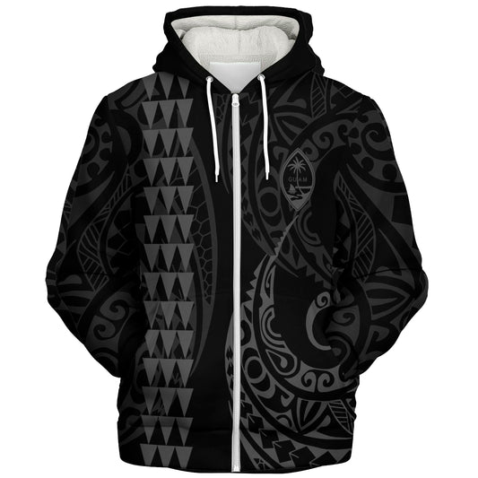 Guam Sherpa Hoodie Kakau Style