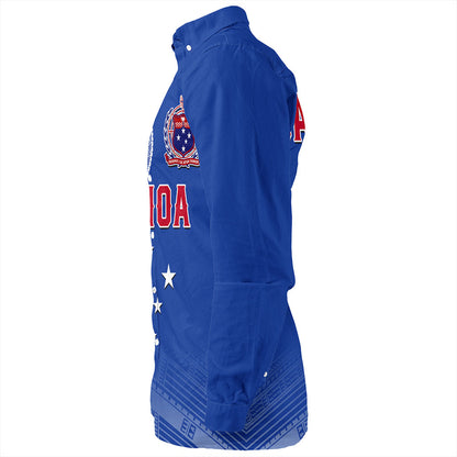 Samoa Long Sleeve Shirt Coat Of Arms Tattoo Roman Reigns