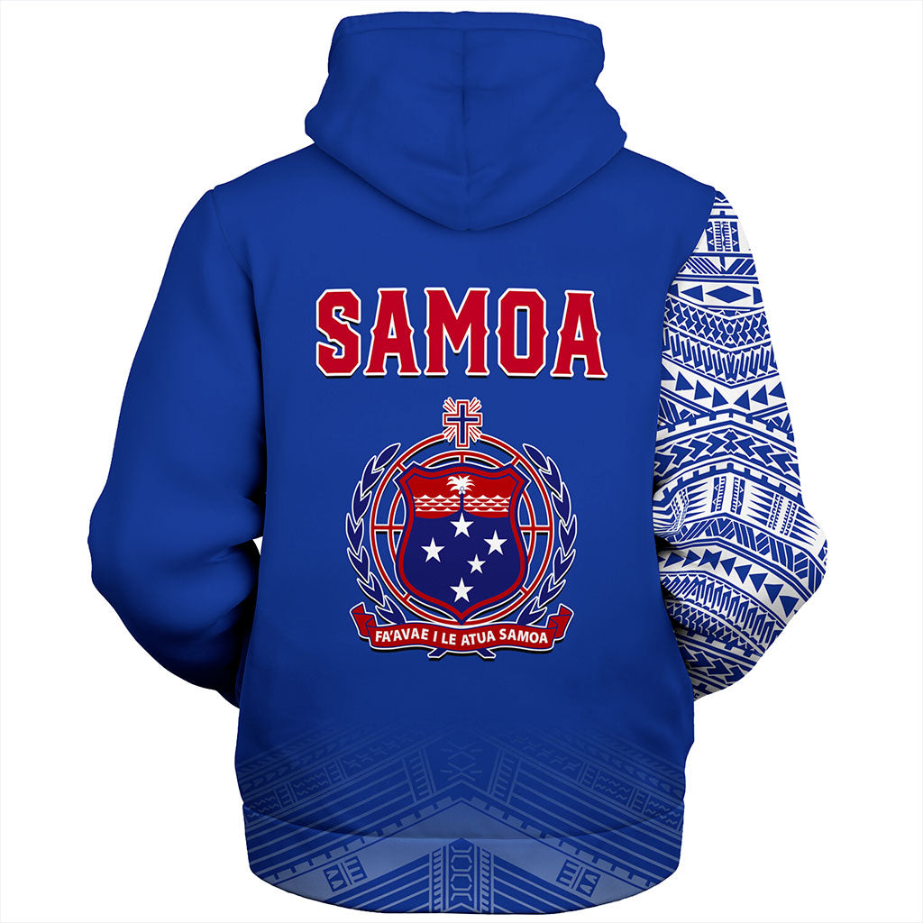 Samoa Sherpa Hoodie Coat Of Arms Tattoo Roman Reigns