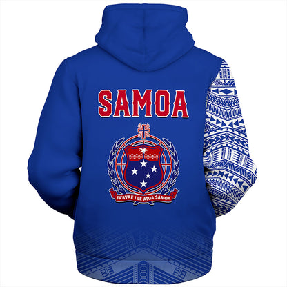 Samoa Sherpa Hoodie Coat Of Arms Tattoo Roman Reigns