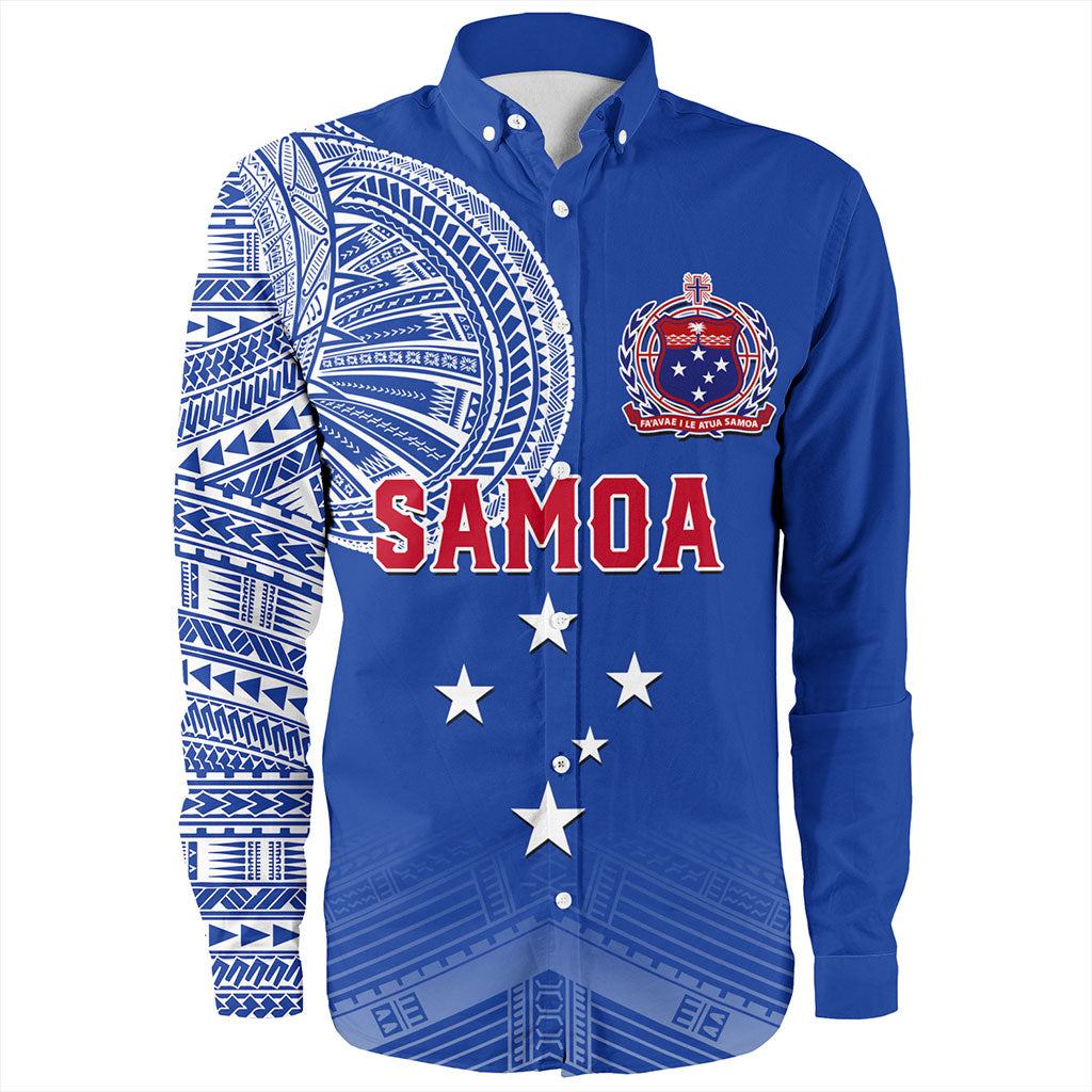 Samoa Long Sleeve Shirt Coat Of Arms Tattoo Roman Reigns