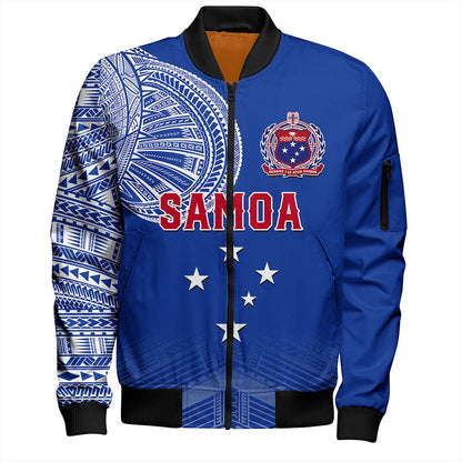 Samoa Bomber Jacket Coat Of Arms Tattoo Roman Reigns