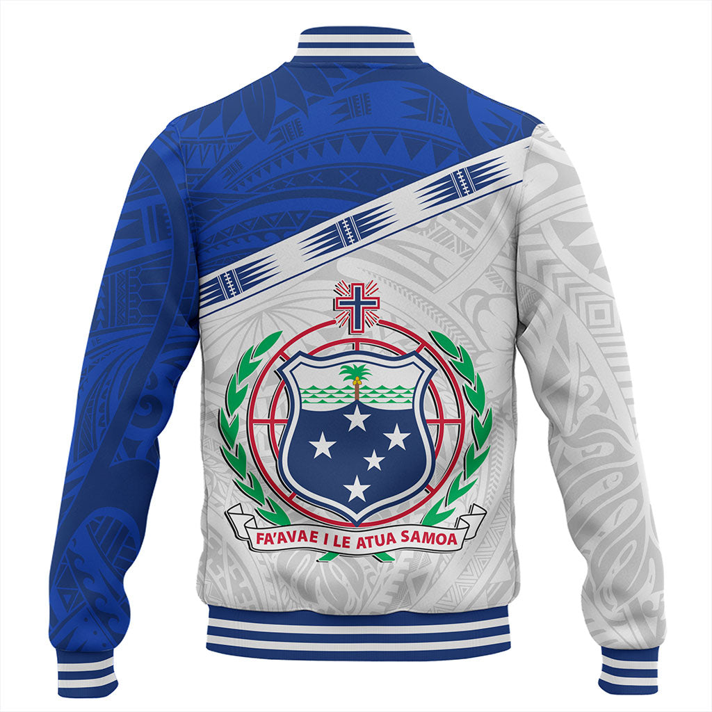 Samoa Baseball Jacket Coat Of Arms Tribal
