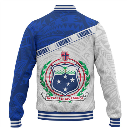Samoa Baseball Jacket Coat Of Arms Tribal