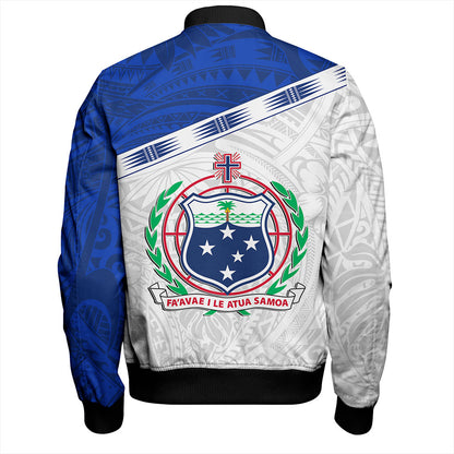 Samoa Bomber Jacket Coat Of Arms Tribal