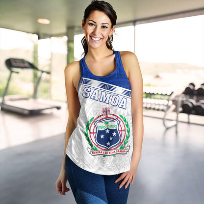 Samoa Women Tank Coat Of Arms Tribal