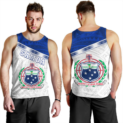 Samoa Tank Top Coat Of Arms Tribal