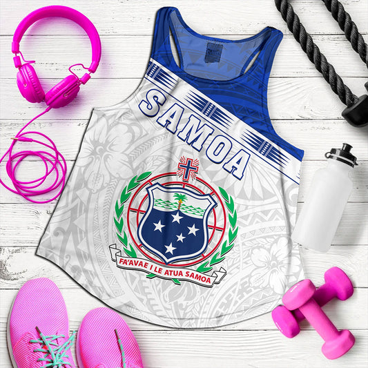Samoa Women Tank Coat Of Arms Tribal