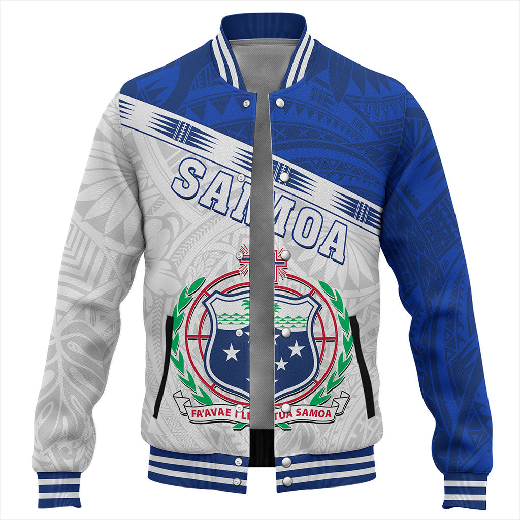 Samoa Baseball Jacket Coat Of Arms Tribal