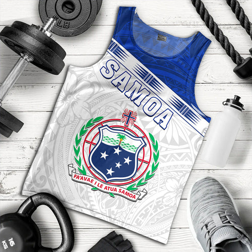 Samoa Tank Top Coat Of Arms Tribal