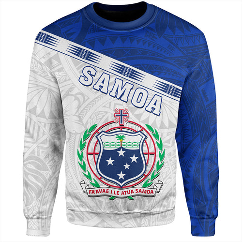Samoa Sweatshirt Coat Of Arms Tribal