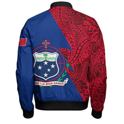 Samoa Custom Personalised Bomber Jacket Flash Style