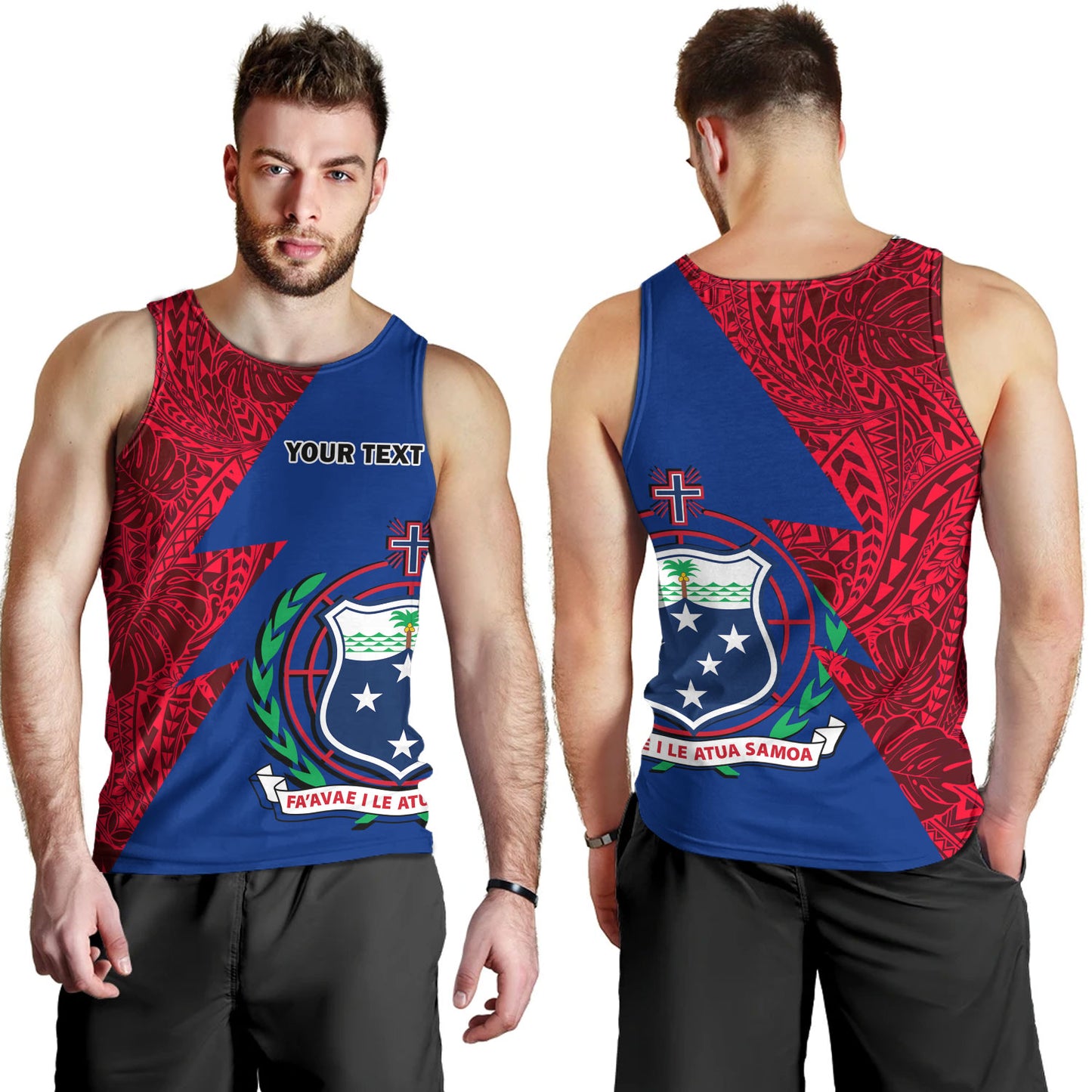 Samoa Custom Personalised Tank Top Flash Style