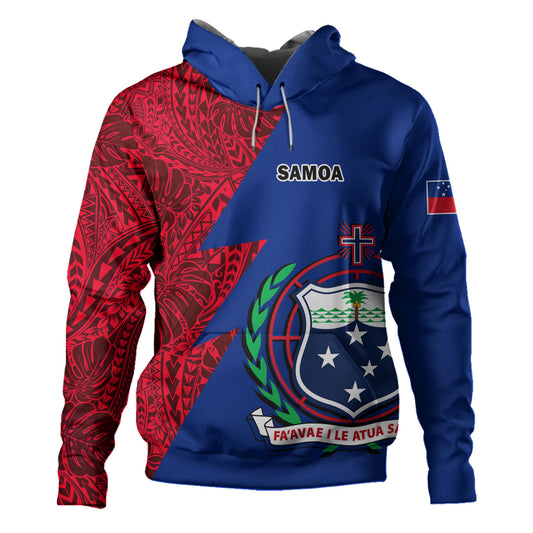 Samoa Custom Personalised Hoodie Flash Style