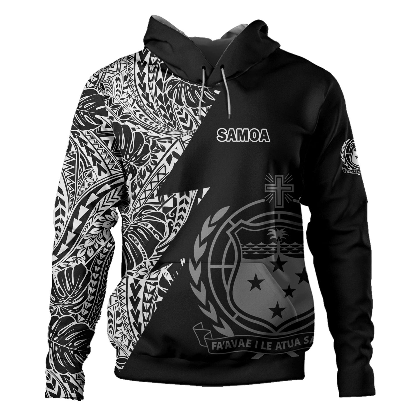 Samoa Custom Personalised Hoodie Flash Style