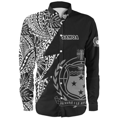 Samoa Custom Personalised Long Sleeve Shirt Flash Style