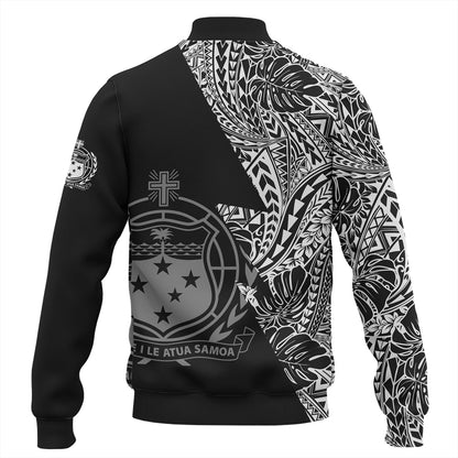 Samoa Custom Personalised Baseball Jacket Flash Style
