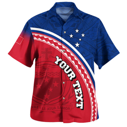 Samoa Custom Personalised Hawaiian Shirt Polynesian Tribal Patterns Curve Style