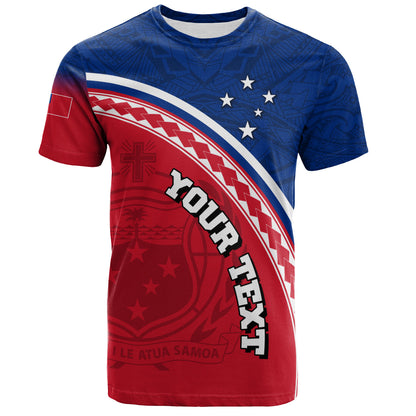 Samoa Custom Personalised T-Shirt Polynesian Tribal Patterns Curve Style