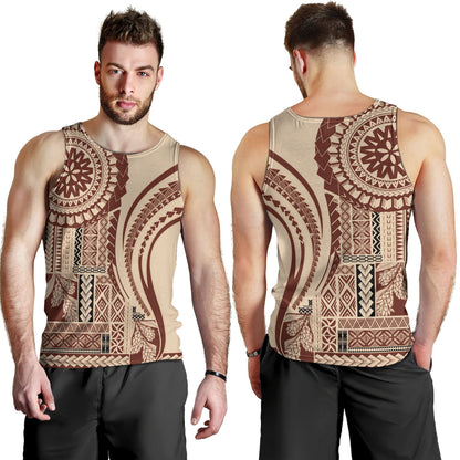 Samoa Tank Top Samoan Siapo Brown Design