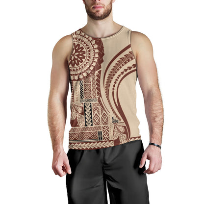 Samoa Tank Top Samoan Siapo Brown Design