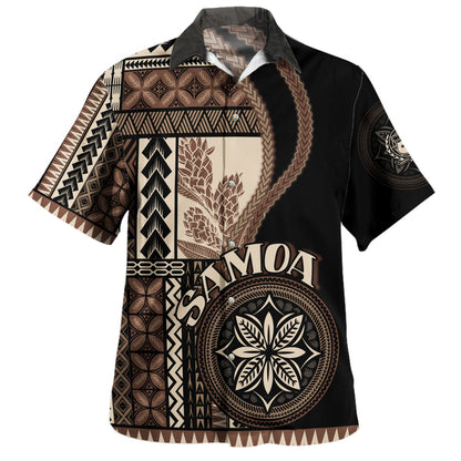 Samoa Hawaiian Shirt Custom Samoan Siapo Motif Classic Style