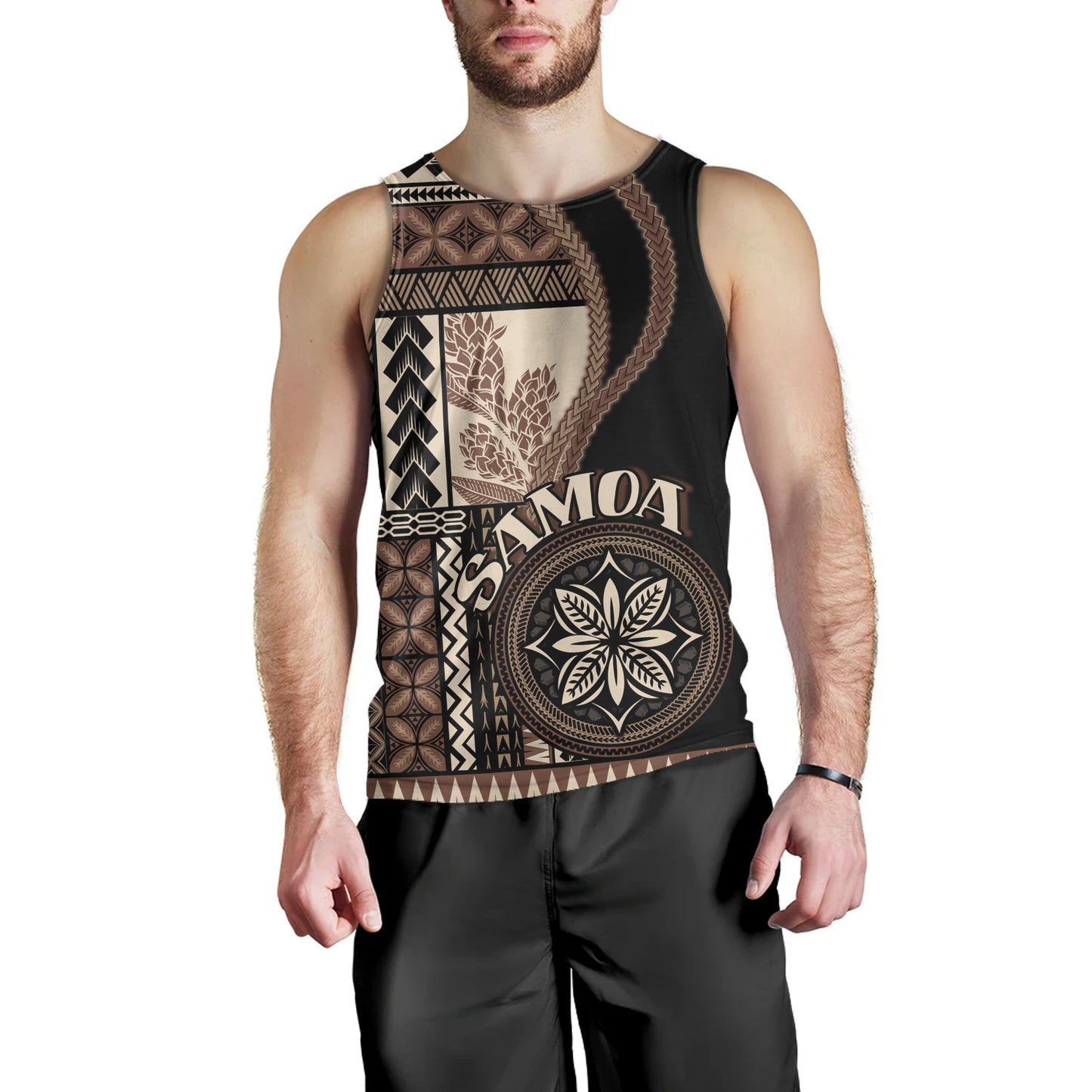 Samoa Tank Top Custom Samoan Siapo Motif Classic Style