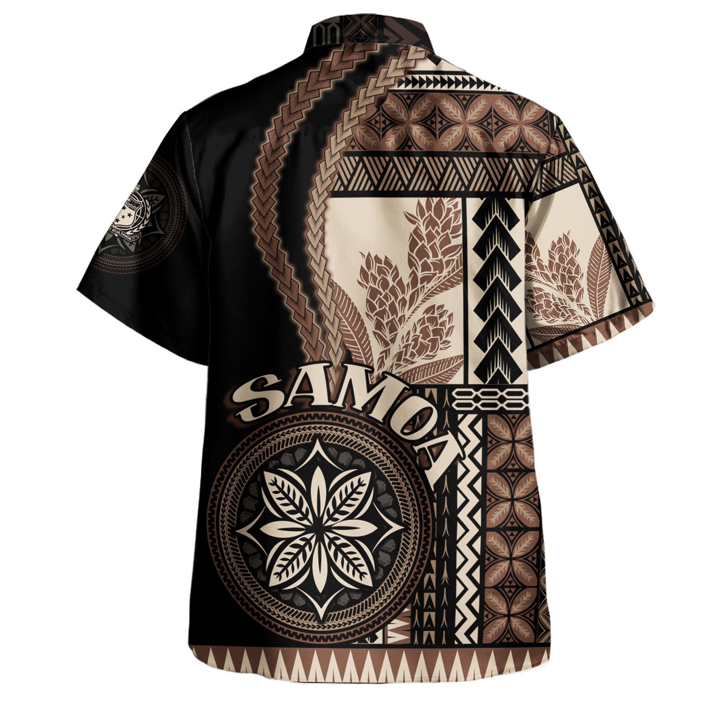 Samoa Hawaiian Shirt Custom Samoan Siapo Motif Classic Style