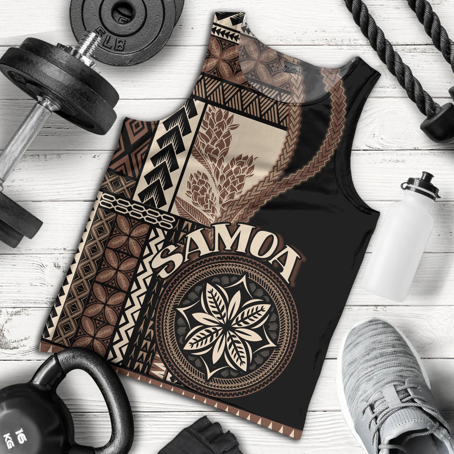 Samoa Tank Top Custom Samoan Siapo Motif Classic Style