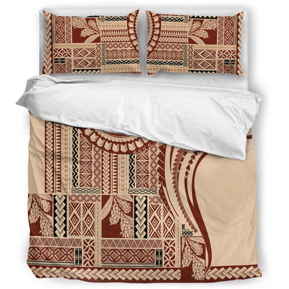 Samoa Bedding Set Seal Samoan Siapo Brown Design