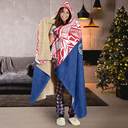 Samoa Hooded Blanket - Polynesian Design