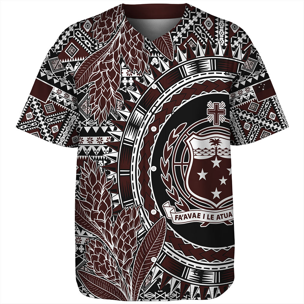 Samoa Baseball Shirt Masi Dobby Special Design