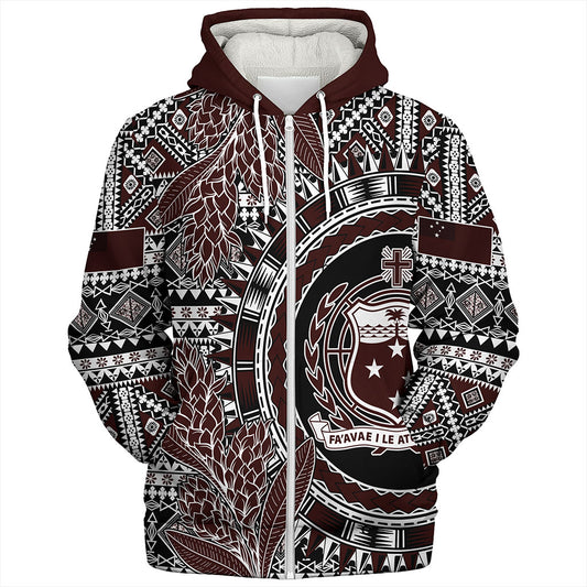 Samoa Sherpa Hoodie Masi Dobby Special Design