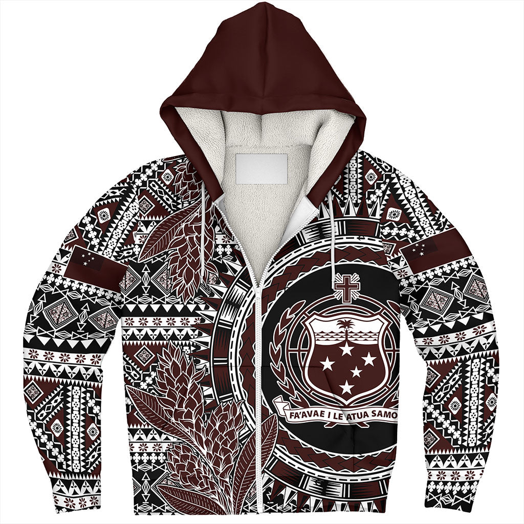 Samoa Sherpa Hoodie Masi Dobby Special Design