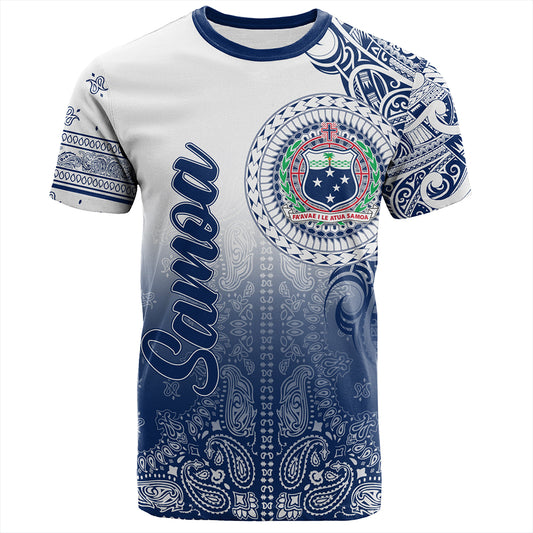 Samoa T-Shirt Custom Pattern With Paisley Style