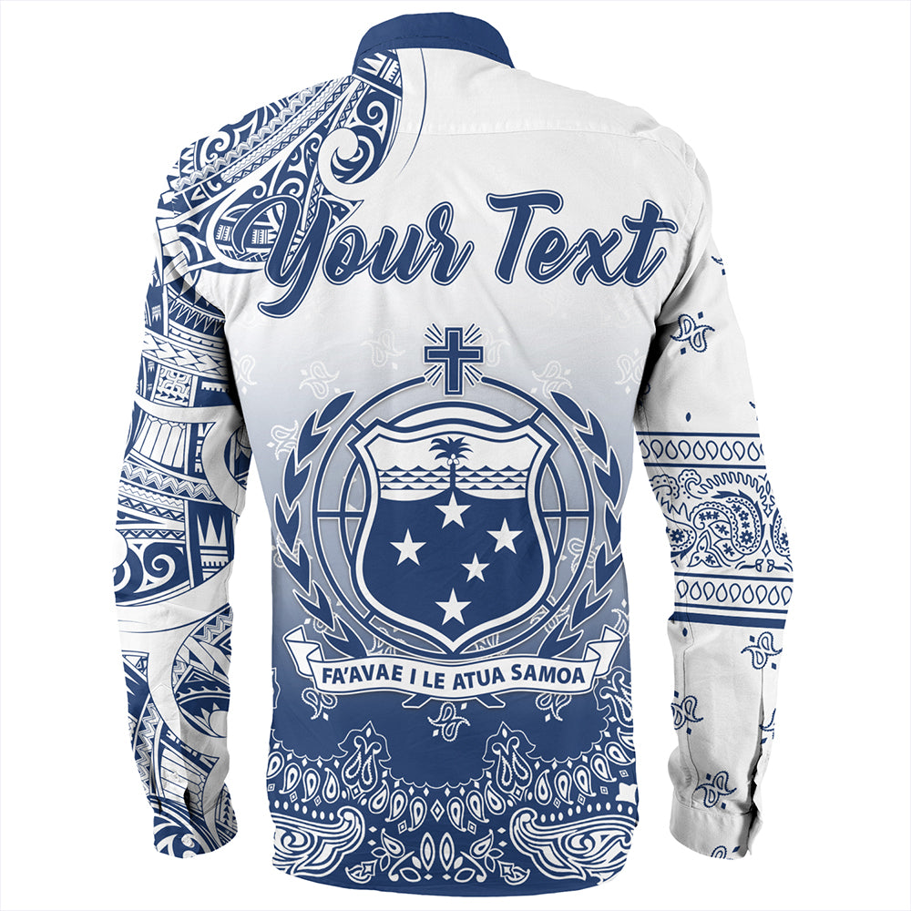 Samoa Long Sleeve Shirt Custom Pattern With Paisley Style