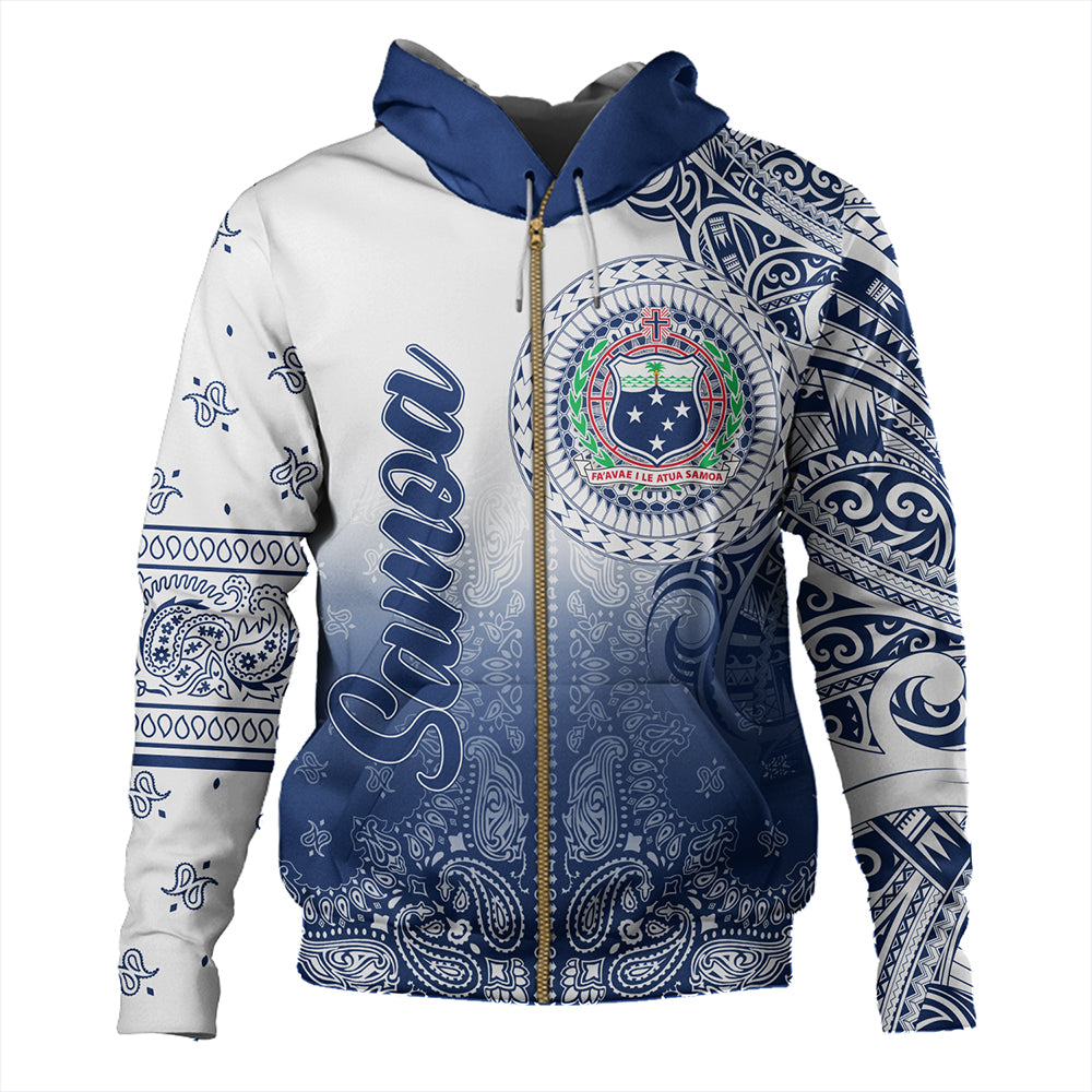 Samoa Hoodie Custom Pattern With Paisley Style