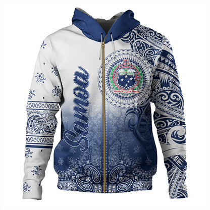 Samoa Hoodie Custom Pattern With Paisley Style
