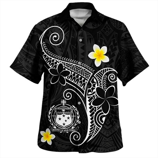 Samoa Hawaiian Shirt Polynesia Floral Tribal