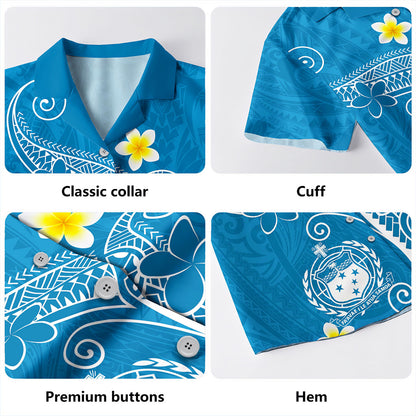 Samoa Hawaiian Shirt Polynesia Floral Tribal