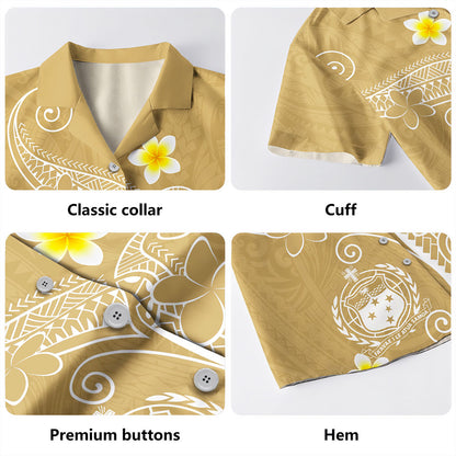 Samoa Hawaiian Shirt Polynesia Floral Tribal