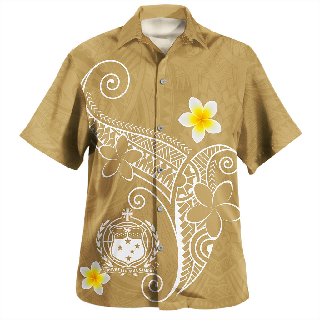 Samoa Hawaiian Shirt Polynesia Floral Tribal
