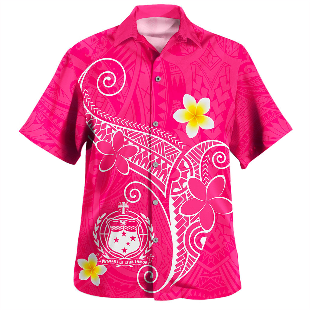 Samoa Hawaiian Shirt Polynesia Floral Tribal Ver.1