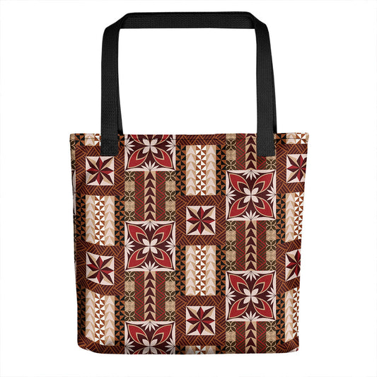 Samoa Tote Bag Siapo Pattern Print