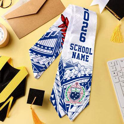 Samoa Graduation Stole Tribal Coat Of Arms Ula Fala Original Style